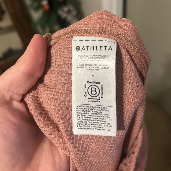 Athleta wind down waffle knit sleep jogger size medium - Picture 6 of 6